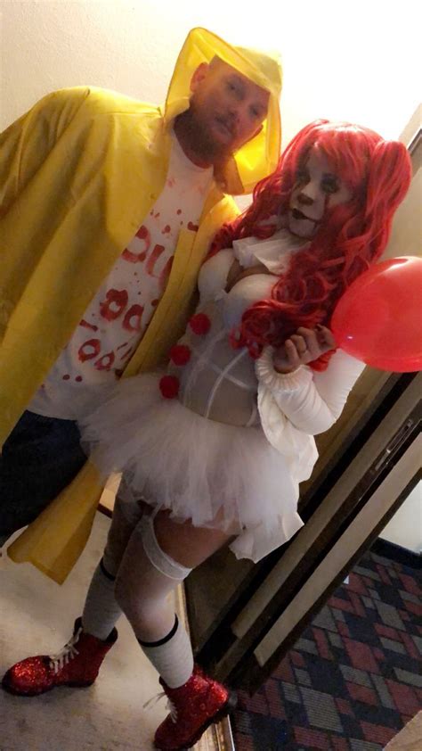 Pennywise And Georgie Halloween Outfits Pennywise Girl Costume Duo