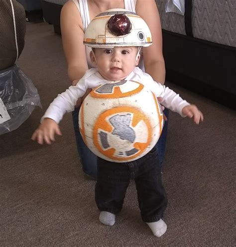 DIY BB8 Costume | Baby kostüm, Star wars halloween, Kleinkinder halloween