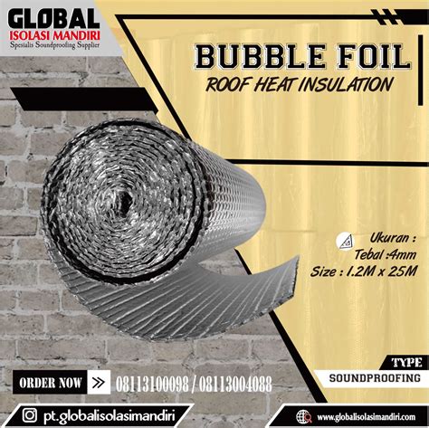 Harga Bubble Foil 4mm Peredam Atap Peredam Suara Isolasi Mandiri