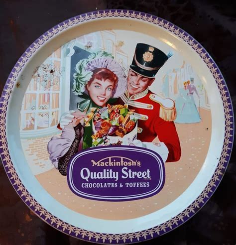 Vintage Tin, mackintosh's Quality Street Chocolates & Toffees, C. 1957 ...