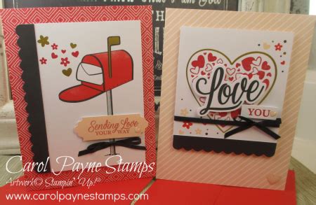 Carol Payne Stamps Stampin Up January Paper Pumpkin Sending Hearts