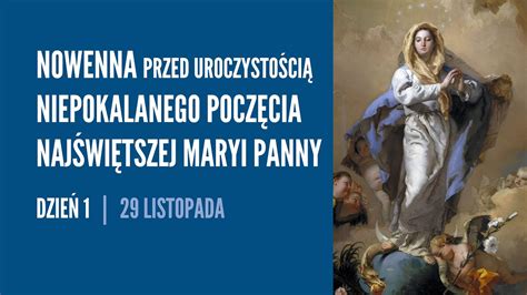 Nowenna przed uroczystością Niepokalanego Poczęciem NMP dzień 1 29