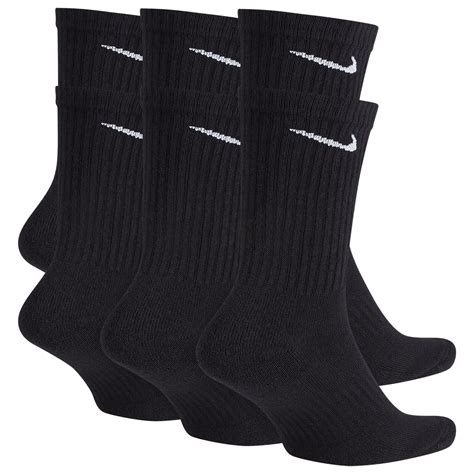 Nike Everyday Cotton Crew Socks Sx Cushioned Dri Fit Six Pairs