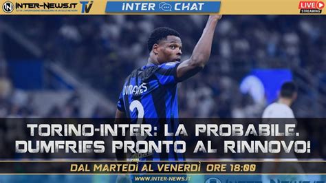 Torino Inter La Probabile Dumfries Pronto Al Rinnovo Inter Chat