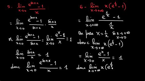 Limite D Une Fonction Exponentielle Utilisation De La Limite Usuelle