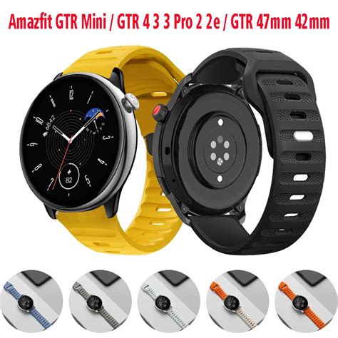 Dây Đeo Silicon Thay Thế Cho Đồng Hồ Thông Minh Amazfit GTR Mini GTR 4