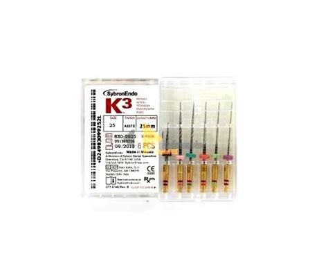 Sybron Endo K3 Ni Ti Files G Pack Assortiment 25mm 6st 930 9925 Ebay