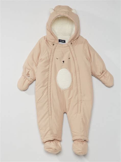 Combinaison Pilote Ourson Beige Kiabi