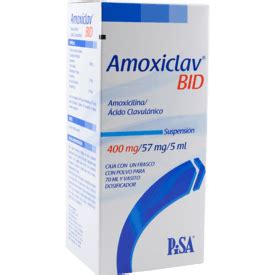 Amoxiclav BID 400 57 14mg Suspensión oral 70mL