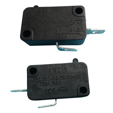 KW7 0 2Pins 16A 125V 250VAC 1NO Electric Microswitch Micro Switches For