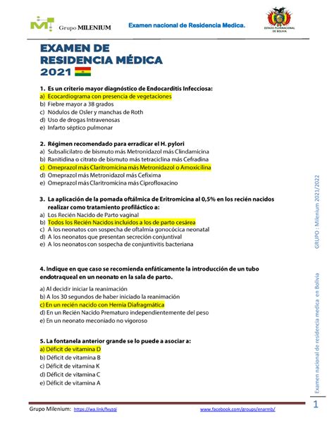 Exmane Gestion Examen Nacional De Residencia Medica En Bolivia