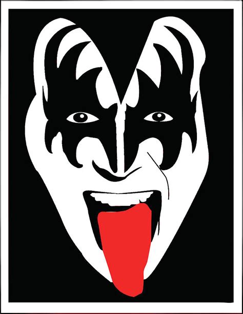 Gene Simmons Kiss Digital Art By Geek N Rock