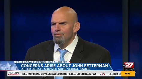 Abc 27 Harrisburg Pennsylvania Fetterman “struggled Many Times As Many Viewers Were Taken