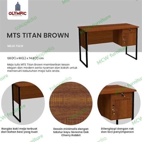 Jual MEJA TULIS KAKI BESI MEJA KANTOR MURAH MTS TITAN MEJA KOST MEJA