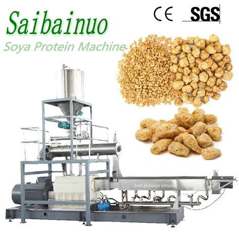 Tvp Tsp Soy Chunks Nuggets Production Line Textured Isolated Soya