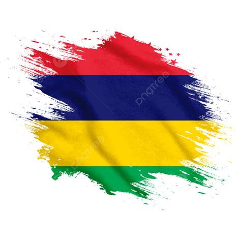 Mauritius New Watercolor Flag Brush Mauritius Flag Mauritius Day Png