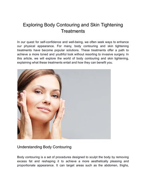 PPT Exploring Body Contouring And Skin Tightening Treatments