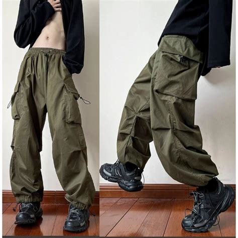 Jual Celana Kargo Pants Cowok Terbaru Bahan Parasut Despo Baggy Pants