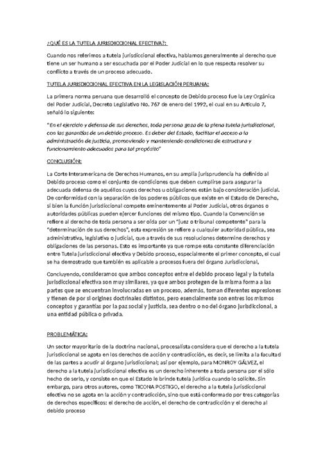 Tutela Jurisdiccional Efectiva 10