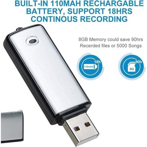 Dictaphone Num Rique Enregistreur Vocal Num Rique De Go Usb