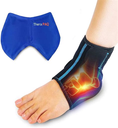 Amazon Therapaq Ankle And Foot Ice Pack Wrap Small Reusable