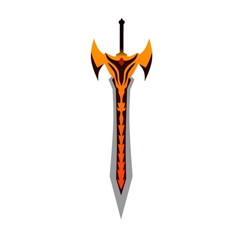 Fantasy sword design orange and black color 6085303 Vector Art at Vecteezy