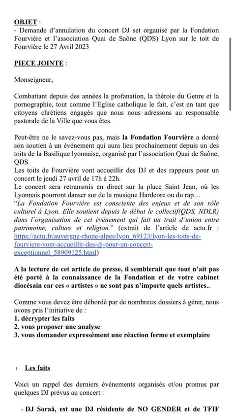 Aliette Espieux on Twitter 1 Voici le courrier adressé par des