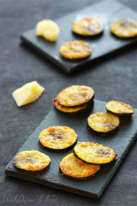 Chips de courgette au parmesan Des chips de légumes à croquer Elle