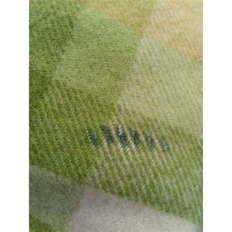 Vintage Onkaparinga Pure New Wool Blanket Yellow Green S