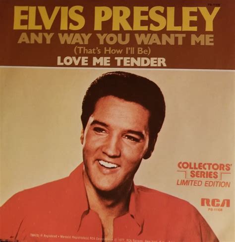 Vintage Lp Elvis Presley Collector S Series Limited Edition Any