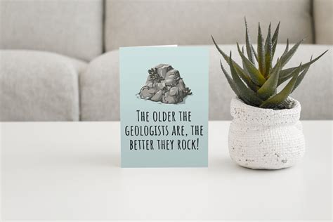 Funny Geology Birthday Card Geologist Greeting Card The Etsy