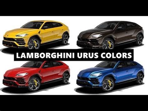 Arriba 74+ imagen lamborghini urus colors - Abzlocal.mx