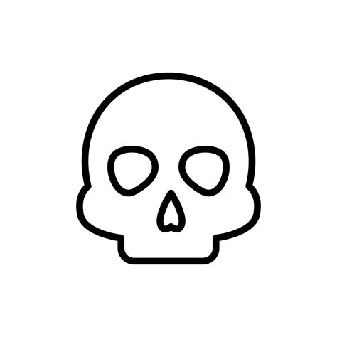 Skull Head Vector Icon Illustration 23017279 Vector Art At Vecteezy