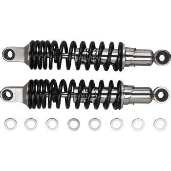 YSS Replika Stereo Rear Shocks 1 Pair 320mm Chrome Housing 5 Way