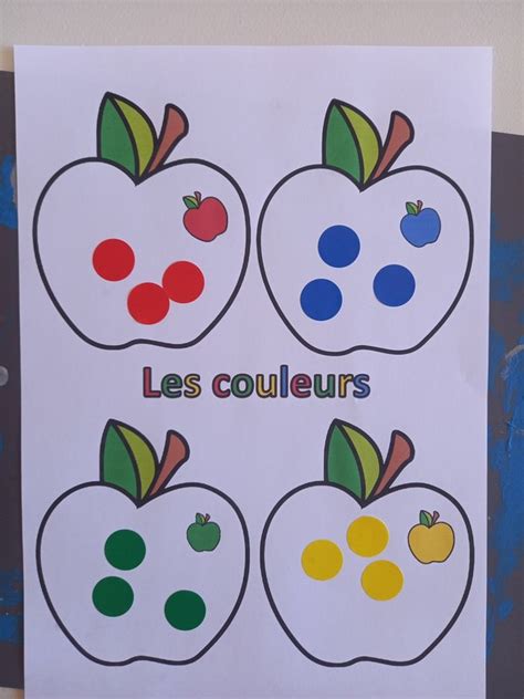 Apprentissage Ou Reconnaissance Des Couleurs Pomme