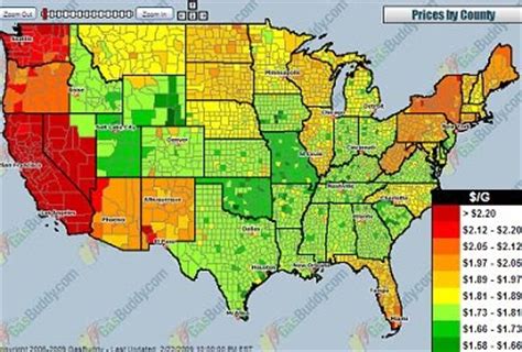 The Map Scroll: Gas Prices in the US