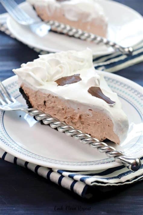 Chocolate Cheesecake Pie With Pudding Cook Clean Repeat