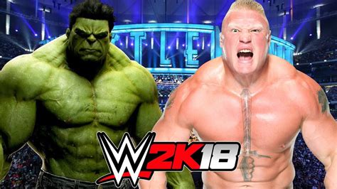 Brock Lesnar Vs The Hulk Wwe K Gameplay Youtube