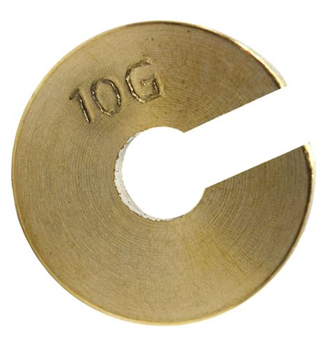 Slotted Weight 10g Brass Spare Or Extra Parts For Sets — Hbarsci