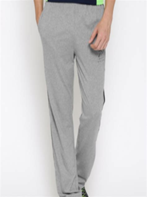 Buy Jockey Men Grey Melange Solid Straight Fit Track Pants Track