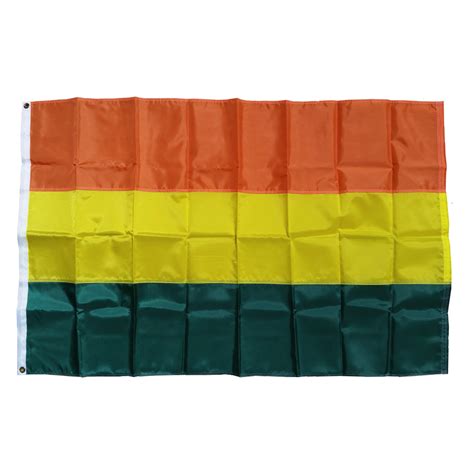 Orange, Yellow, and Green Striped Flag (56.5in x 36in) - SGD Golf