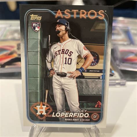 Joey Loperfido Topps Update Us Rookie Debut Golden Mirror