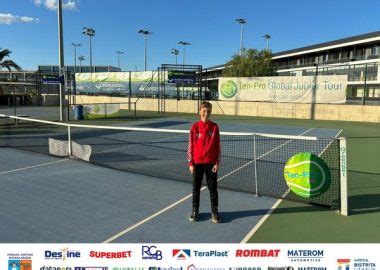 TENIS 𝗔𝗡𝗗𝗥𝗘𝗜 𝗛𝗢𝗥𝗢𝗕𝗔 locul 4 la Pro Global Junior Tour CS Gloria