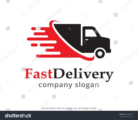 Fast Delivery Logo Template Design Vector Stock Vector (Royalty Free ...