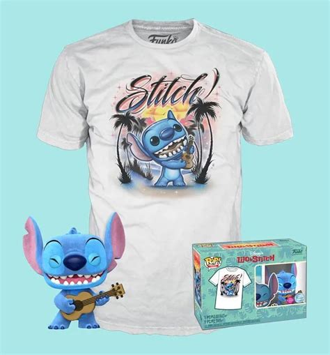 Funko Disney Lilo And Stitch Stitch With Ukulele Pop Tee