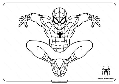 Marvel Spiderman Coloring Pages for Kids Spiderman Coloring, Spiderman ...