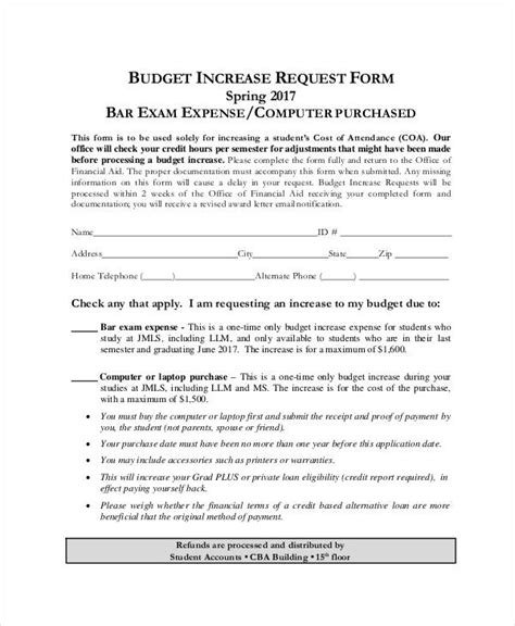 Request For Budget Increase Letter Asking For A Raise Dadane