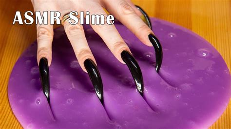 Asmr Slime Trigger For Sleep Tapping Scratching Long Nail Youtube