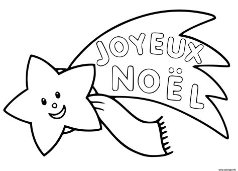 Coloriage Etoile Avec Joyeux Noel Dessin Etoile Imprimer