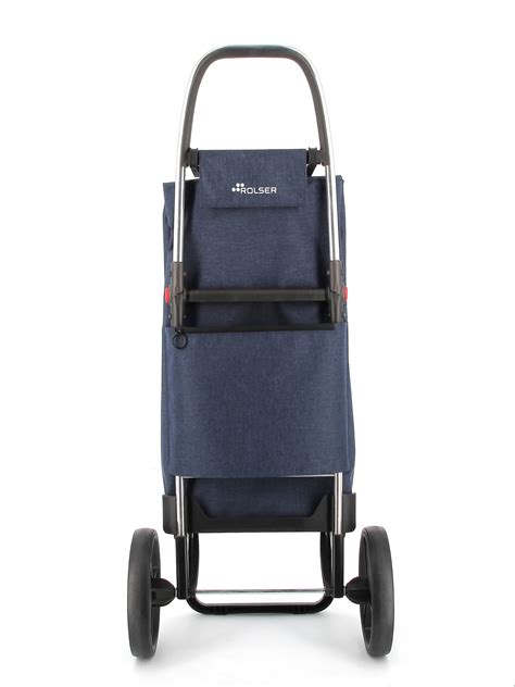 Chariot De Course Rolser Big Tweed Grandes Roues Pliante Marino